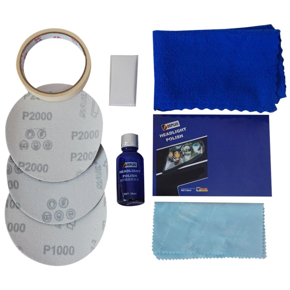 200g Car Headlight Repair Kit Lamp Cover Scratch Repair Polishing Tool
