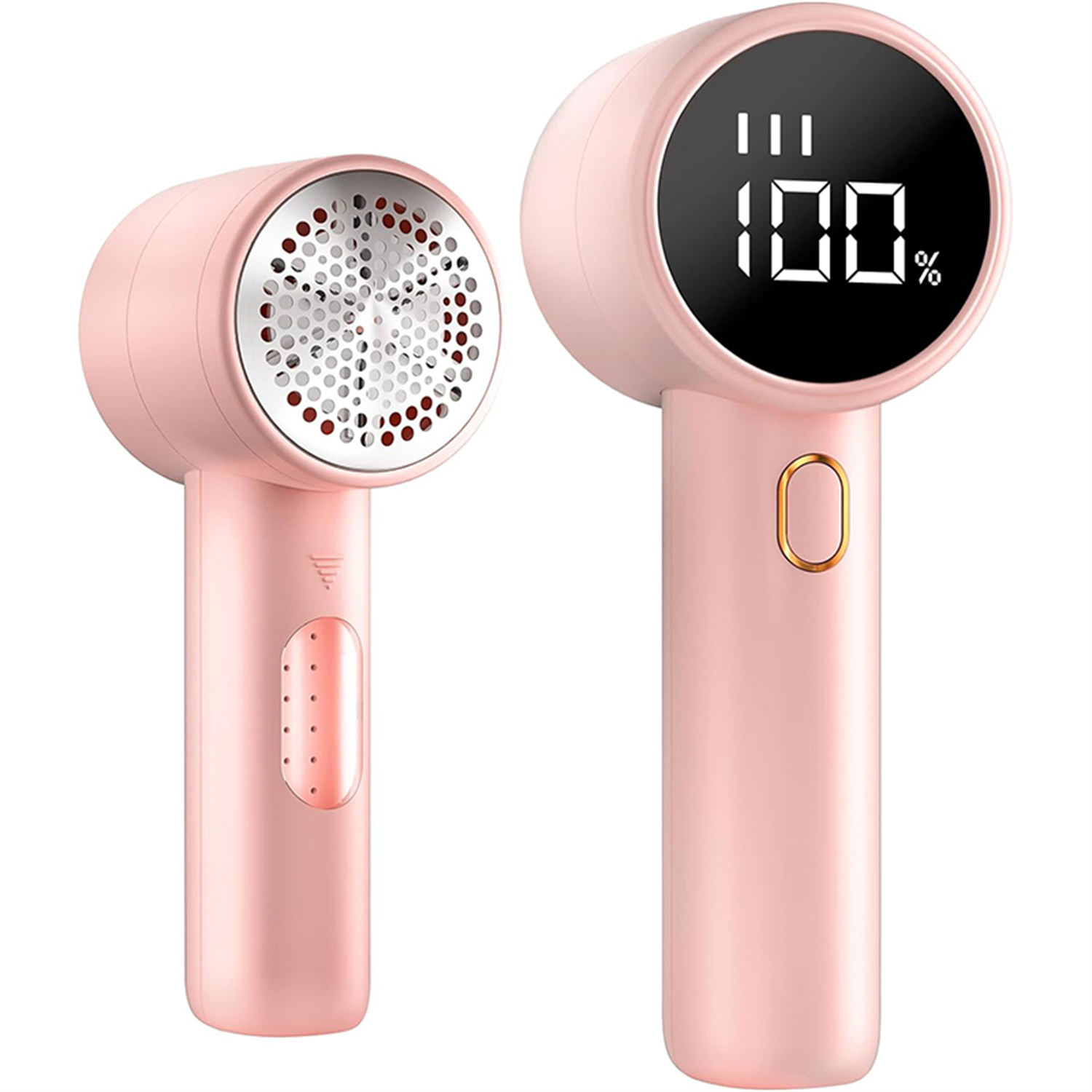 Fabric Shaver, Lint Remover Rechargeable, Electric Portable Sweater Defuzzer with 3 Speeds, 6 Leaf Blades, Digital LED Display