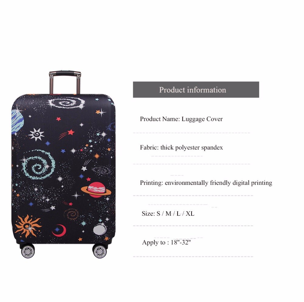 Thicker Travel Luggage Protective Cover Trunk Case Apply to 18''-32'' Suitcase elastic dust cover travel for luggage may 1