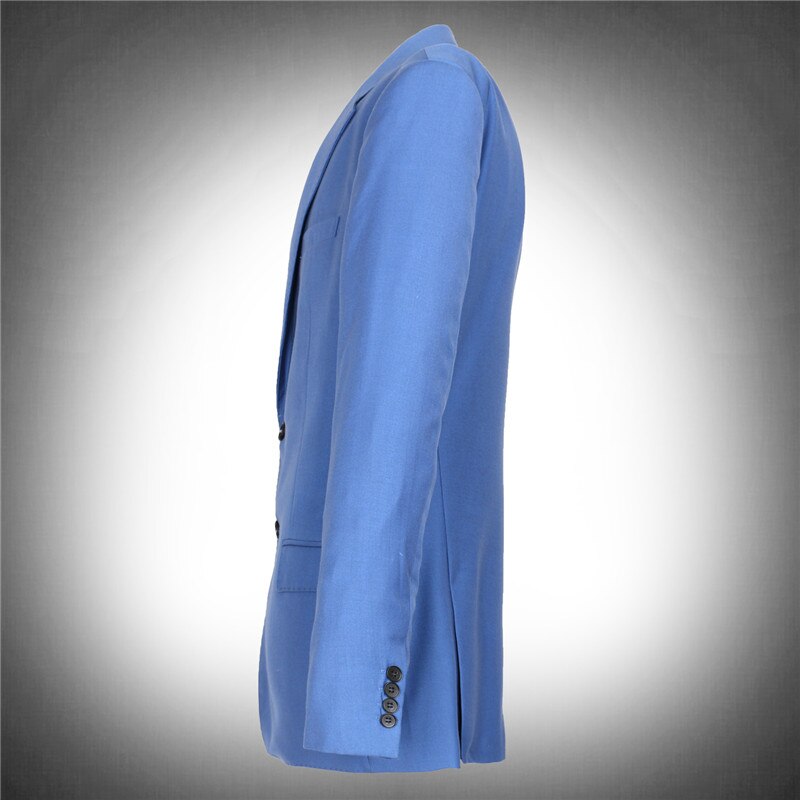 light blue blazer men's suit jacket set extra large very large big man autumn plus size M- 4XL 5XL 6XL 7XL 8XL