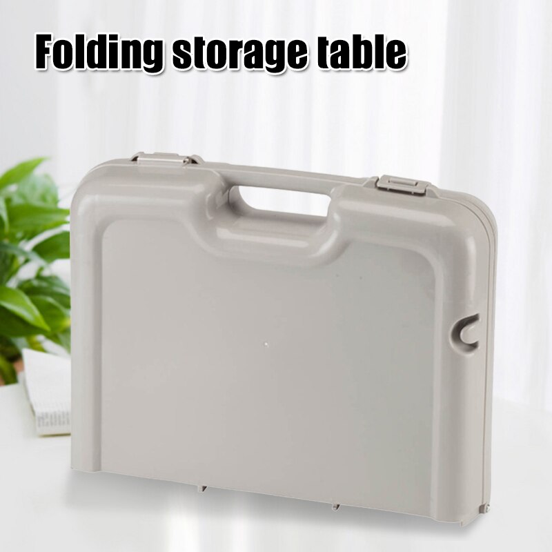 Folding Table N Storage Box Multifunctional Foldable Table Portable Camping Picnic Carrier Laptop Bed Table Lightweight: Default Title