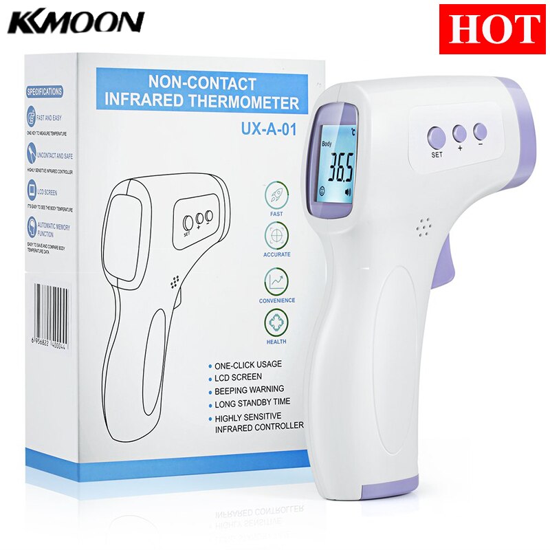Handheld Digital Fronte Termico Termometro Senza contatto a Infrarossi Misurazione della Temperatura con Retroilluminazione di Colore per I Bambini Adulti: Type 6