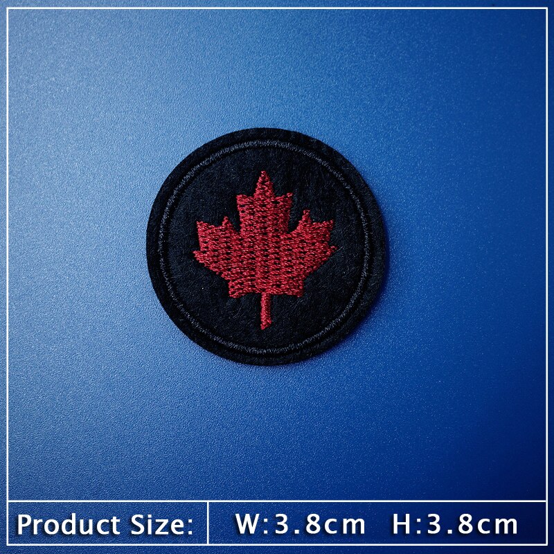 Bril Vliegtuigen Liefdesbriefje Patches Kleden Borduurapplicatie Naaibenodigdheden Decoratieve badges Canada Esdoornbladeren Bliksem: WHITE