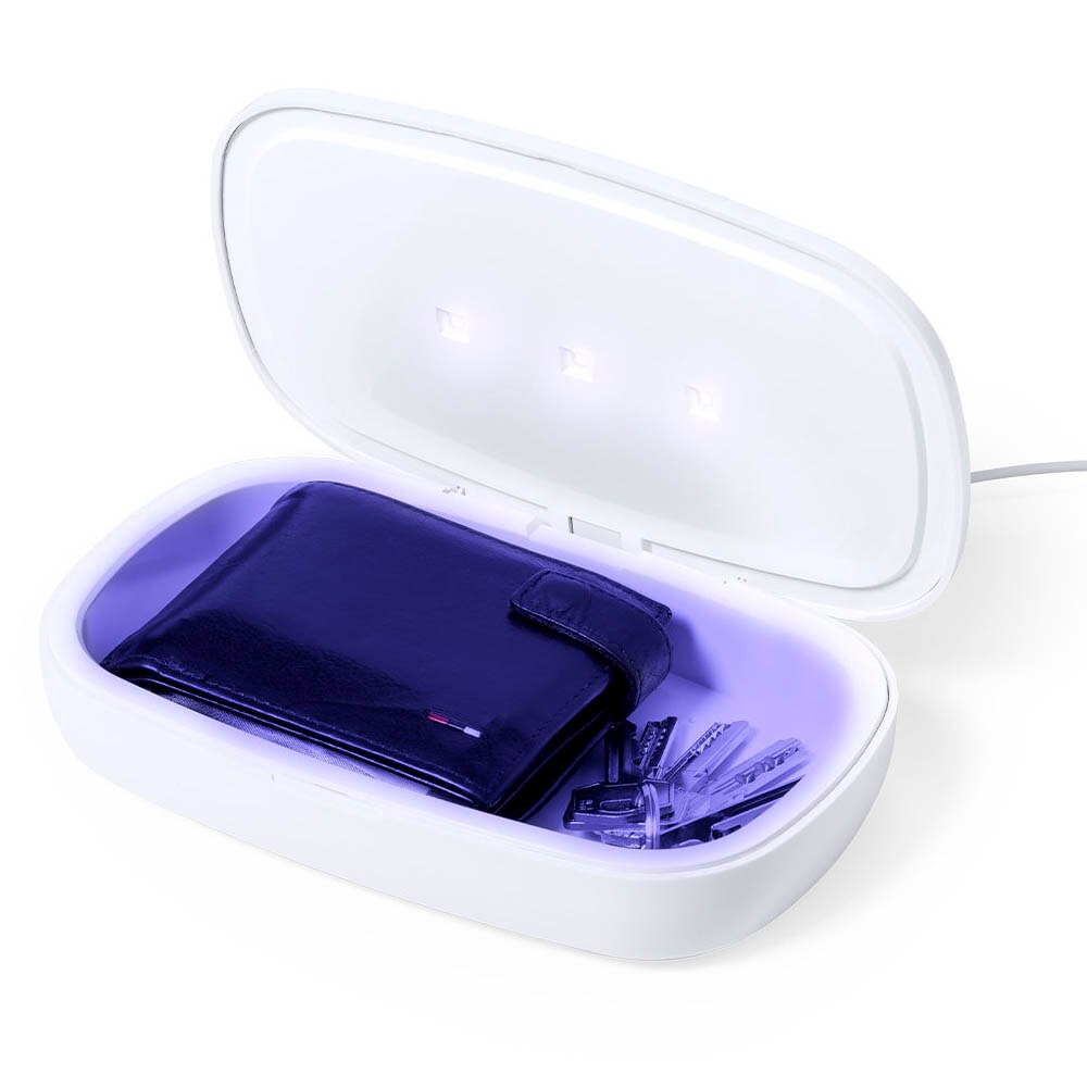 Sterilisator box mit drahtlose ladegerät, UV-licht, typ C, entfernt batterien, ladegerät, drahtlose ladegeräte