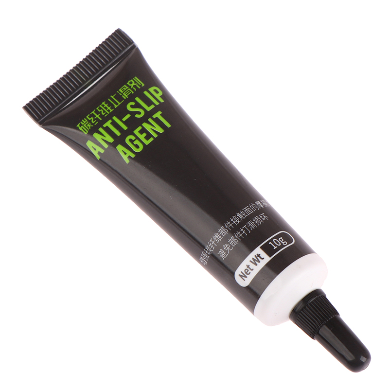 Agente antideslizante de fibra de carbono para tija de sillín, marco de manillar, vástago, superficies de fibra de carbono, protección, grasa para bicicleta, 1 ud., 10G