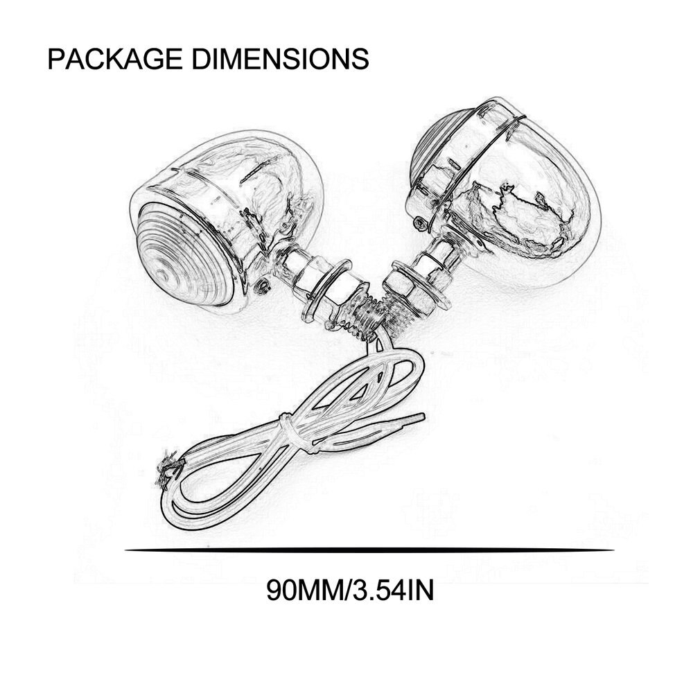 2/4pcs Black Bullet Motorcycle Turn Signal Indicator Lamp Light Moto Blinker Light For Honda Fatboy Chopper Bobber Suzuki