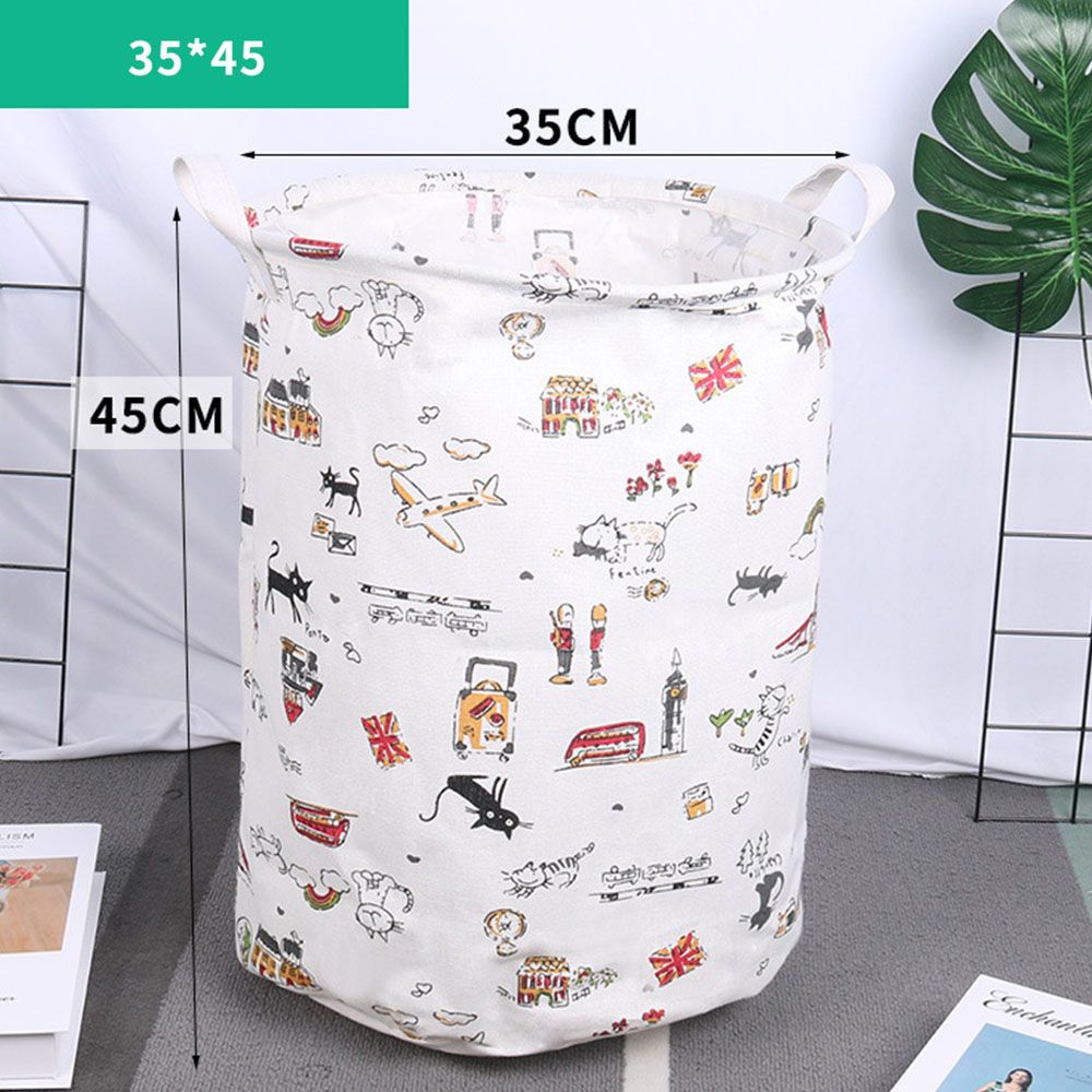 Barril de almacenamiento grande antipolvo, cesto de ropa sucia, juguetes, cubo plegable, cesta de lavandería con cordón, cubo redondo de almacenamiento, 1 ud.: 9