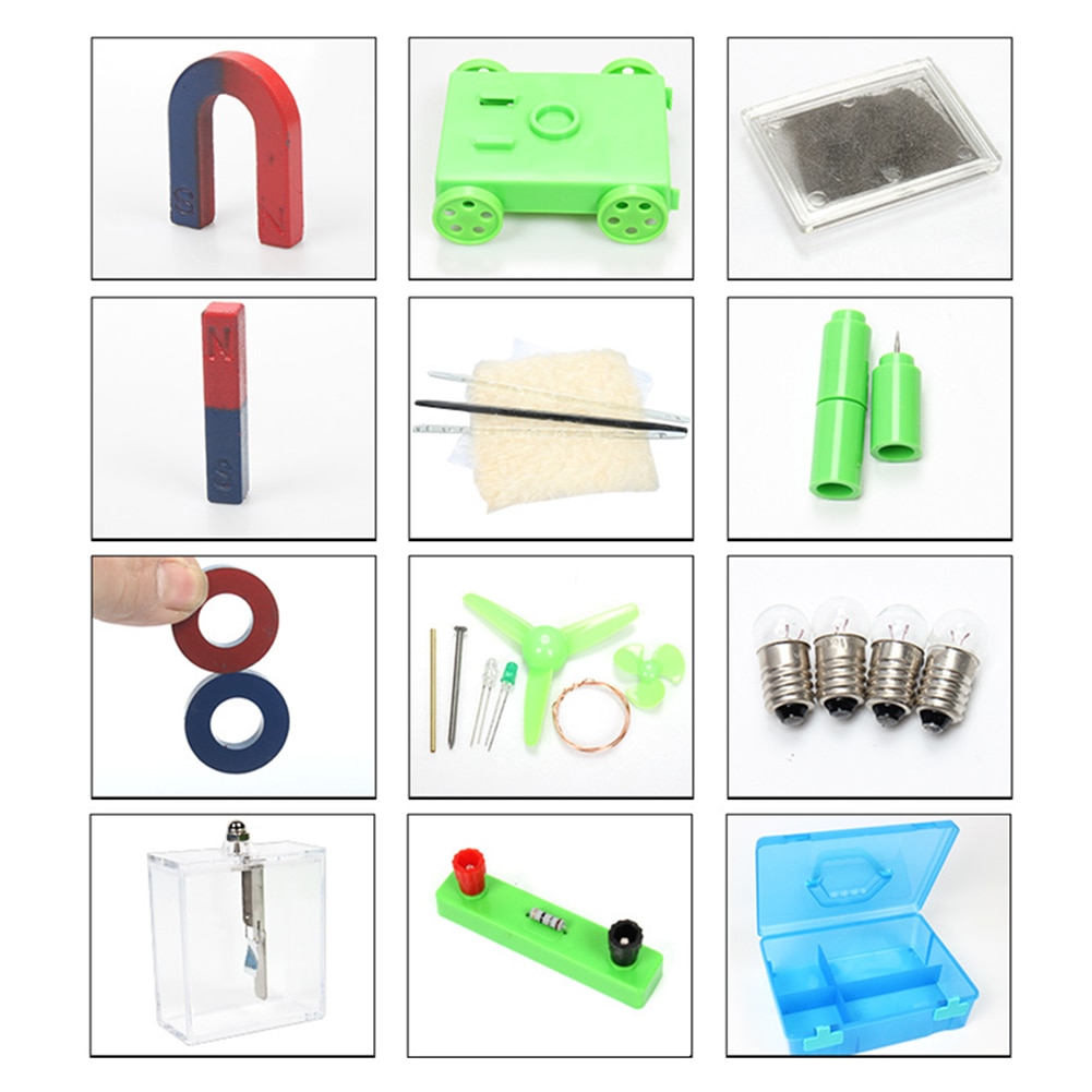 Learn basic electricity Physics magnetism experiments Labs Electricity Circuit Magnetism Experiment Kit for Junior High School