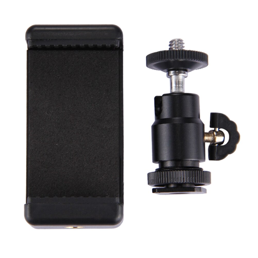 1/4 zoll Heißer Schuh Stativ Kopf mit Stativ Clamp Universal 360 Grad Stabile Für Smartphones iPhone Samsung LG huawei
