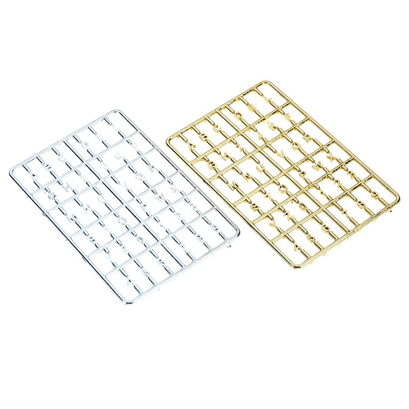metal 1/12 domek dla lalek miniaturowy złoty numer domu alfabet metal cyfrowy numer domu alfabet drzwi akcesoria zrób do Sama