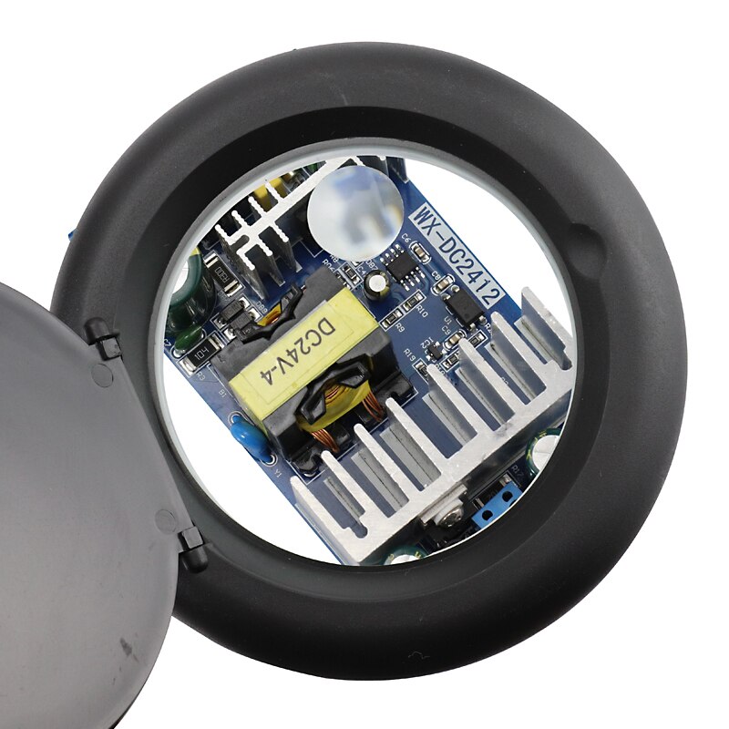 Fleksibel 5x /10 eu us stik 40 led lys forstørrelsesglas oplyst lup lampe lup læse/omarbejde/lodde bordlampe