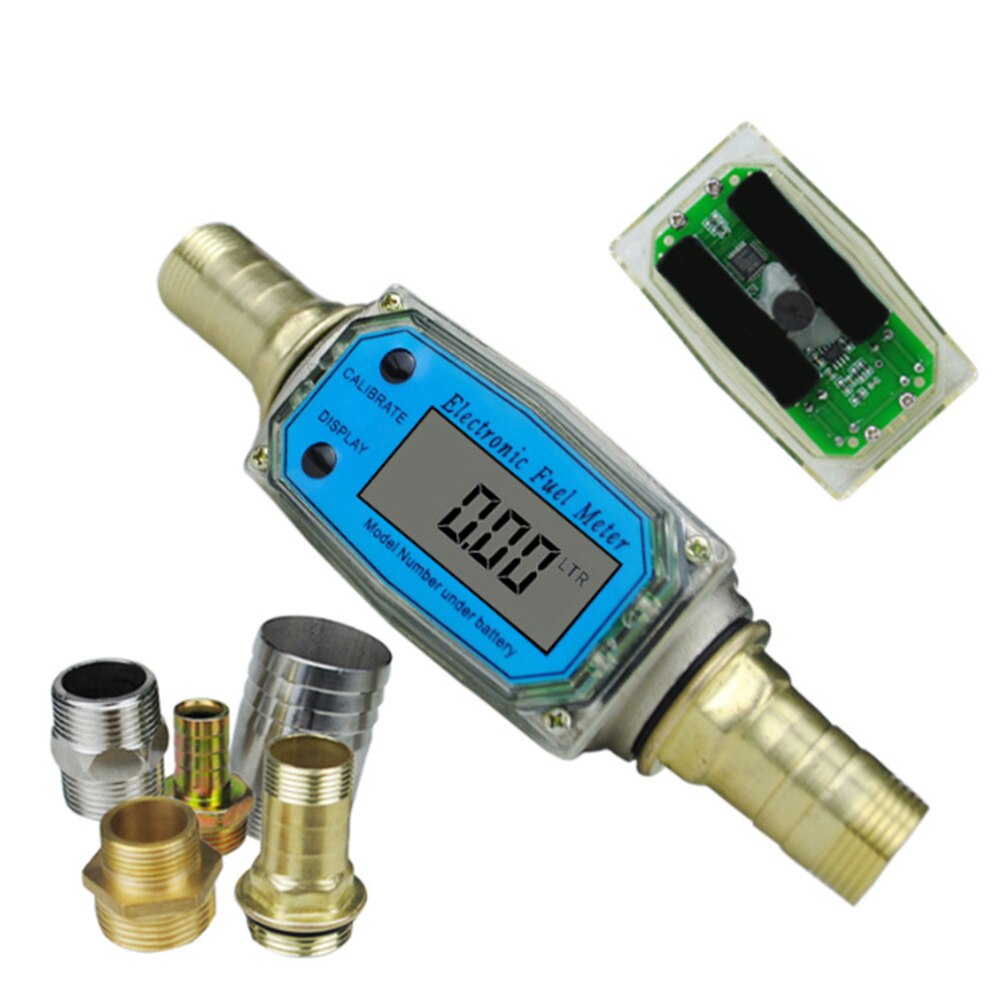 K24 High Accuracy Digital Display LCD Portable Tools Multipurpose Flow Meter Easy Operate Fuel Measuring Electronic Adjustable