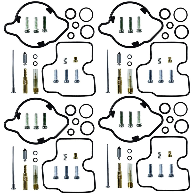 4 Pack of Carburetor Carb Rebuild Kit for Honda Magna 750,VF750C,VF750,VF 1994-2003: Default Title