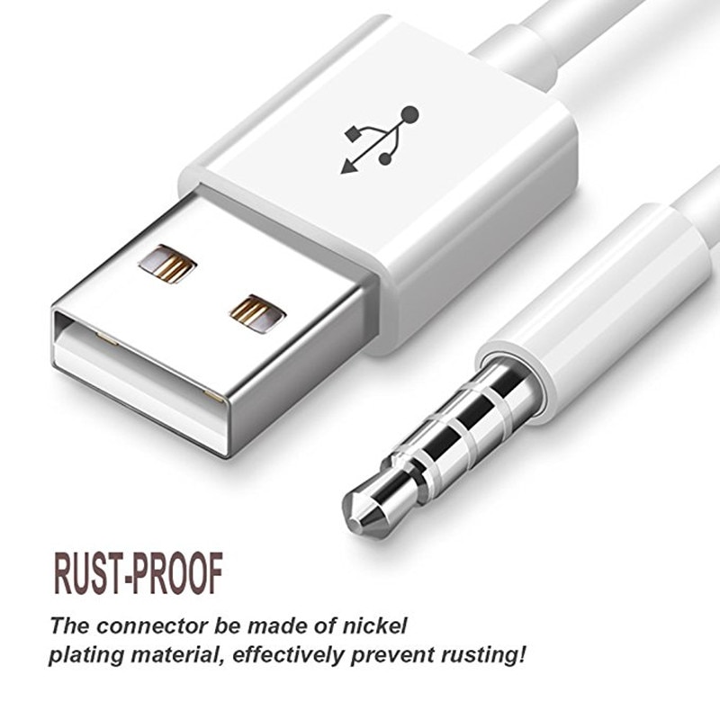 Nowy przyjazd synchronizacja danych USB moc USB 3.5mm męnarty wtyk AUX robić USB męnarty adapter ładowarka USB robić jabłko iPod 3 4 5 6 7 rodzaj przydatne