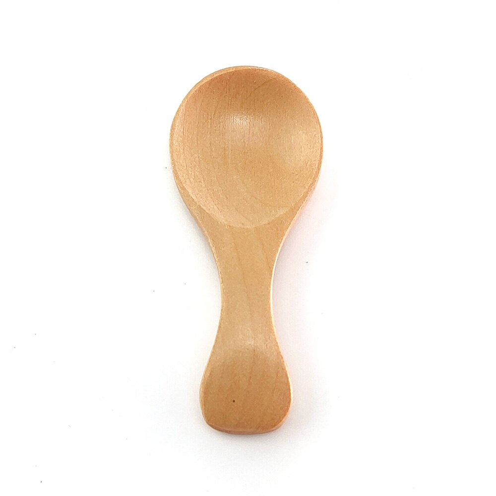 Mini Holz Würze Scoop Löffel Besteck Kaffee Tee Kleine Löffel Zucker Löffel Salz Küche würzen Scoop Baby Fütterung Holz Löffel: 1PC von Burlywood
