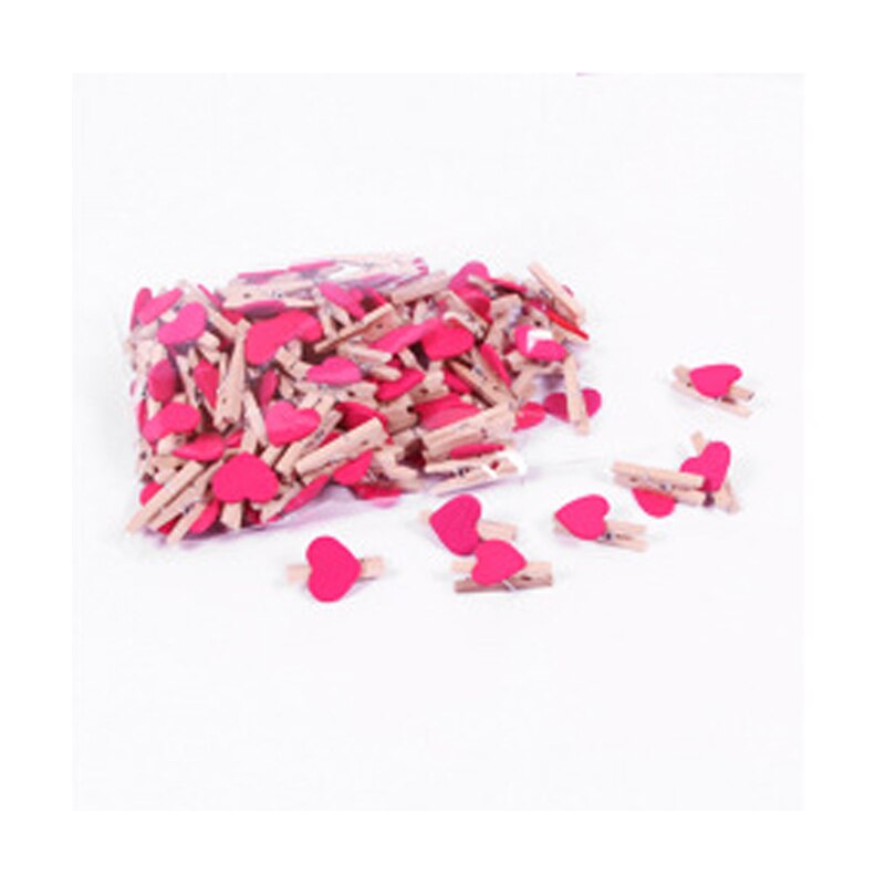 10 stücke Mini liebe holz kleidung foto papier nagel Stift clothespin handwerk postkarte Halfter familie hochzeit dekoration, DIY zubehör: rot