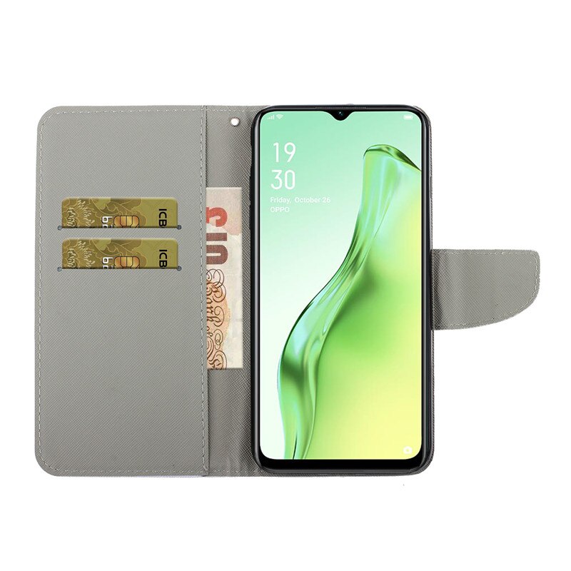 Oppo  a31 leren hoesje voor oppo  a31 hoesje flipcover voor oppo  a 31 portemonnee telefoonhoesje met kaarthouder etui