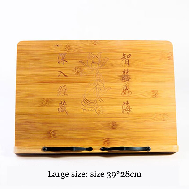 Djustable Reading Rest Tablet Cook Home Study Room Book Holder Foldable Cookbook Stand Pages Fixed Kitchen Bookends Shelf Wood: 3