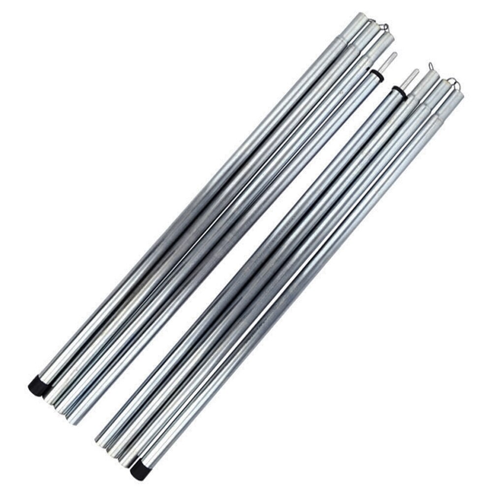 Barre de Support pour auvent de tente, en fer, ajustable, Portable, avec sac de rangement: A