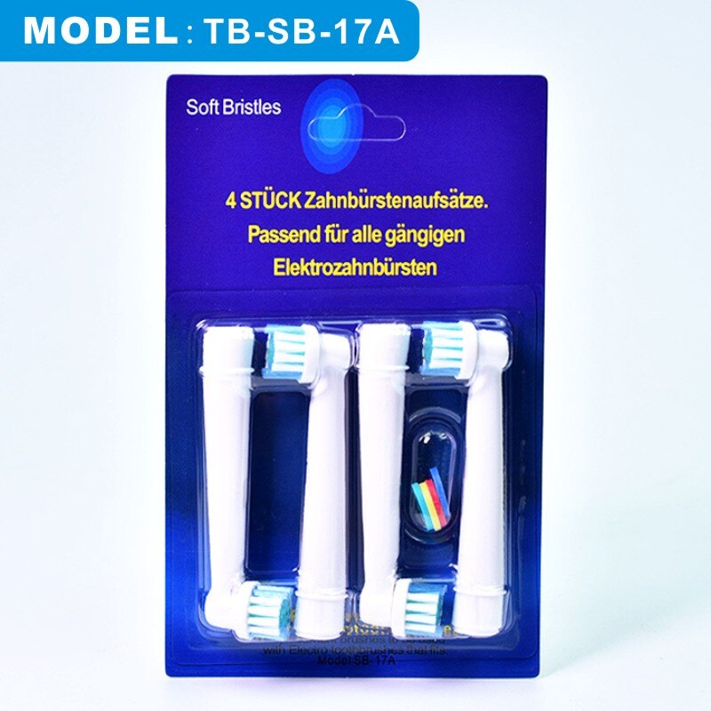 20 stk. /4 stk. udskiftning af tandbørstehoveder elektrisk børste, der passer til orale b braun modeller, power triumf præcision ren