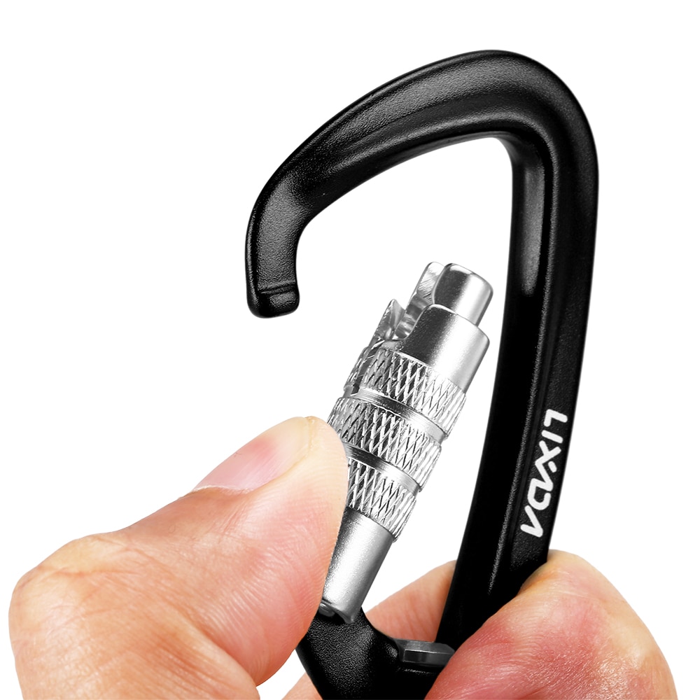 Karabinek obrotowy Lixada 360 obrotowy karabinek prządka mały automatyczny zamek karabinek hamak wiszący klips smycz hak