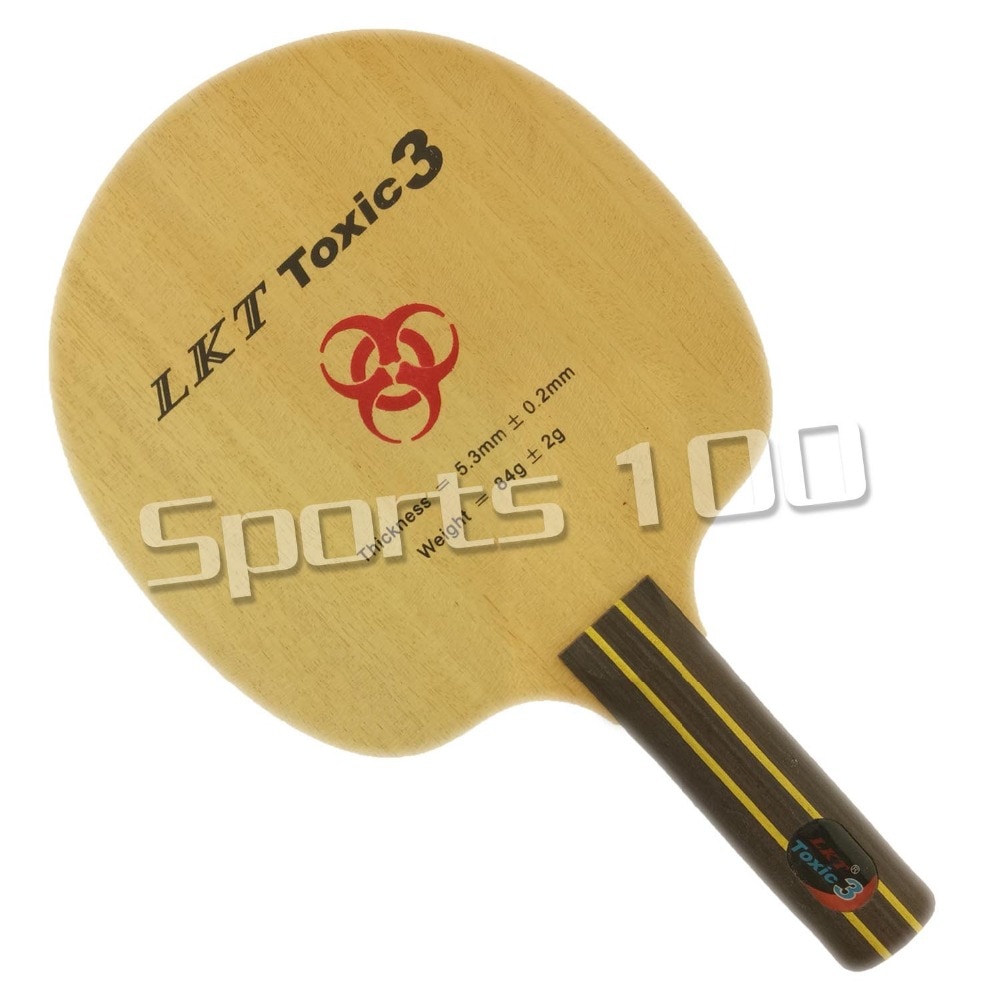 Originele Lkt Chop Type Toxic3 Tafeltennis Racket Blade Ping Pong Paddle Straight Handvat