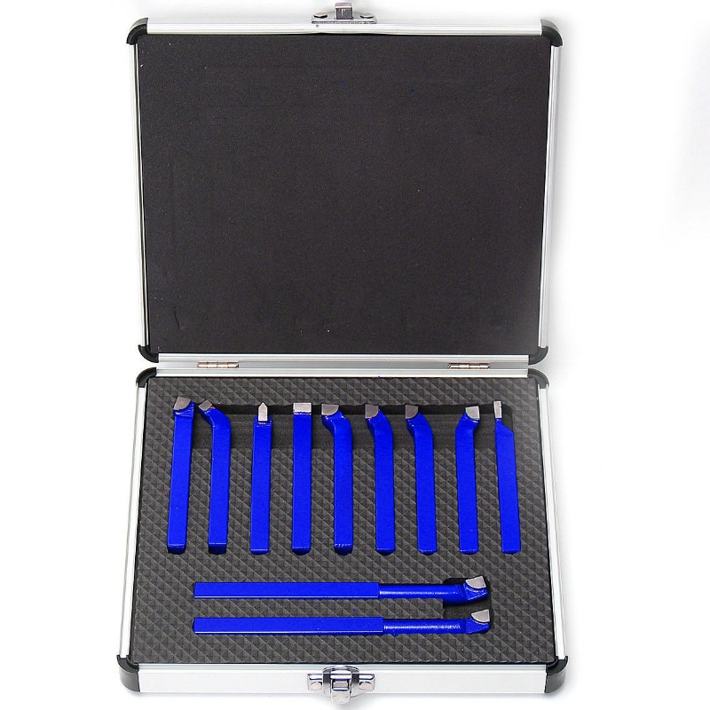 11Pcs Metal Carbide Cnc Draaibank Gereedschap Carbide Gesoldeerde Getipt Cutter Tool Bit Snijden Set Kits Lassen Draaien Gereedschaphouder