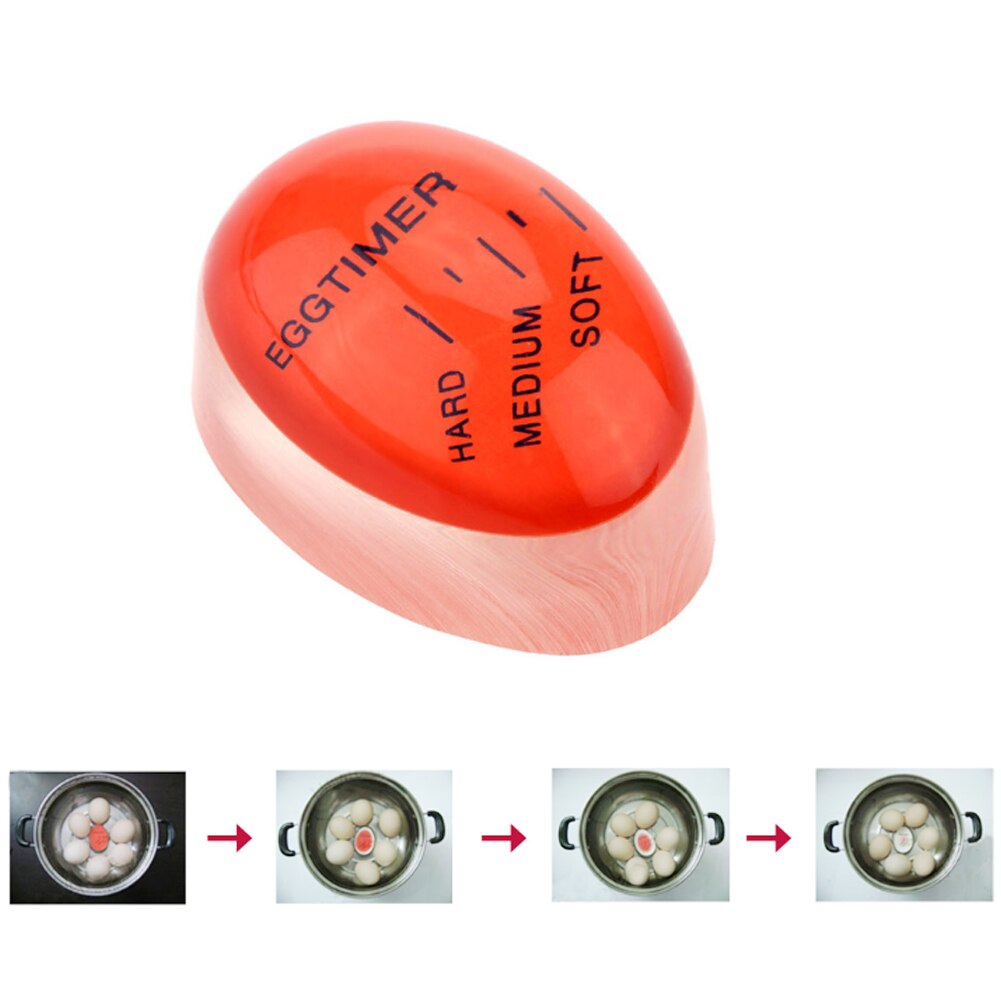 Eggtimer Kitchen Gadget Sets Time Timer Perfect Egg Changing Color Resin Material Temperature Cooking Gadgets Accessories Garden