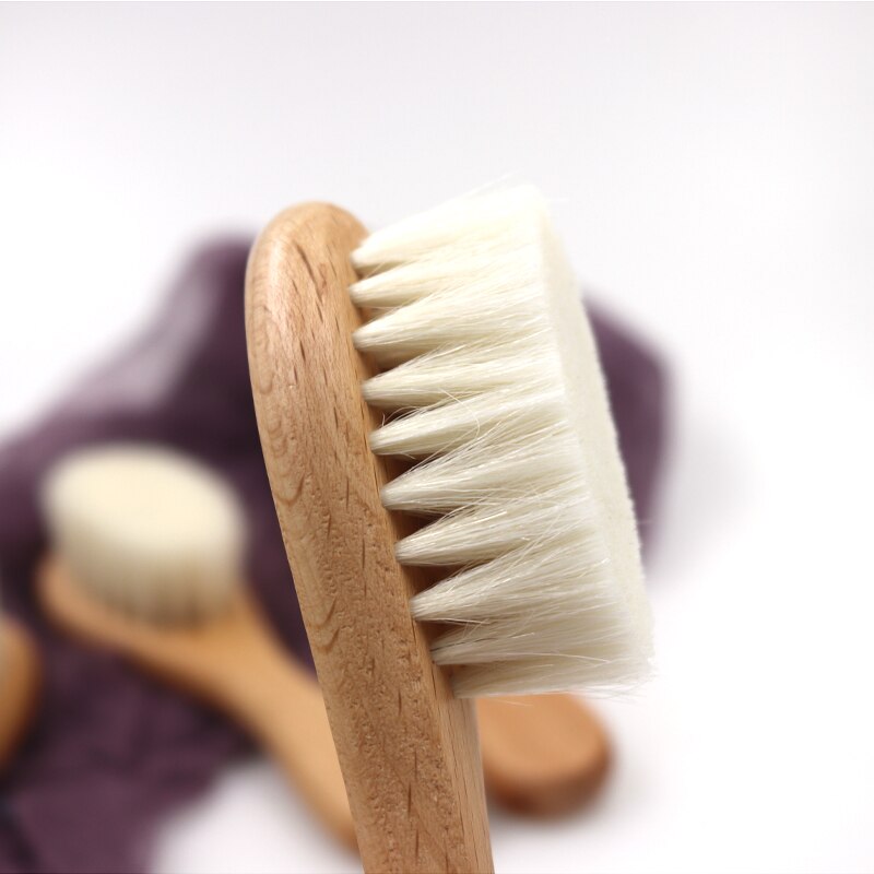Sales Veiligheid Goede Natuurlijke Wol Beuken Houten Kam Kids Baby Haar Borstel