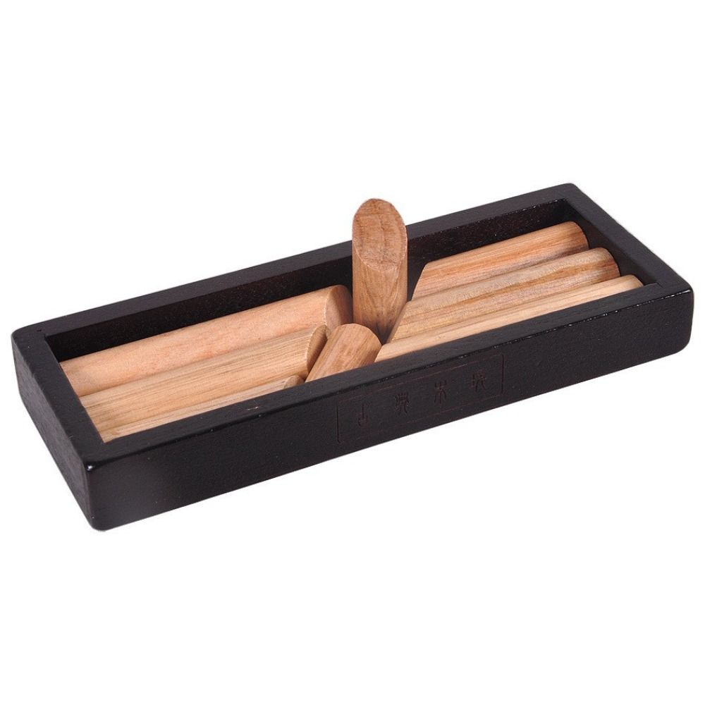 Unlock Wooden Brain Teaser Puzzle Opening Puzzle Box Luban Lock IQ Puzzle Mind Brain Teaser 3D Wooden 3D Wooden Puzzles: Orange