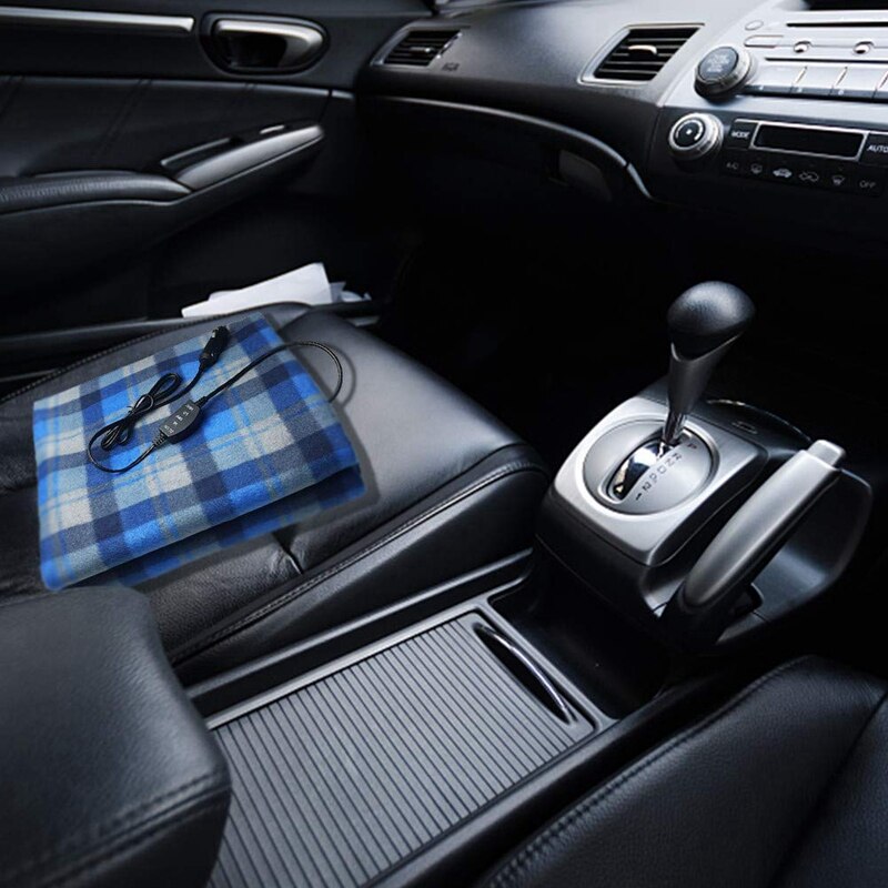 Plaid Elektrische Auto Deken-Verwarmde Dekens 12V met 96 Inch Koord voor Elke Auto Truck SUV Sigarettenaansteker, kantoor, Bumperkleven, Eme