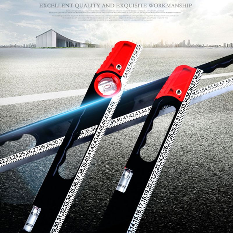 Aluminum Alloy Level Ruler with Level Bubble mm Scale Rule for Building Decoration Measurement Tool