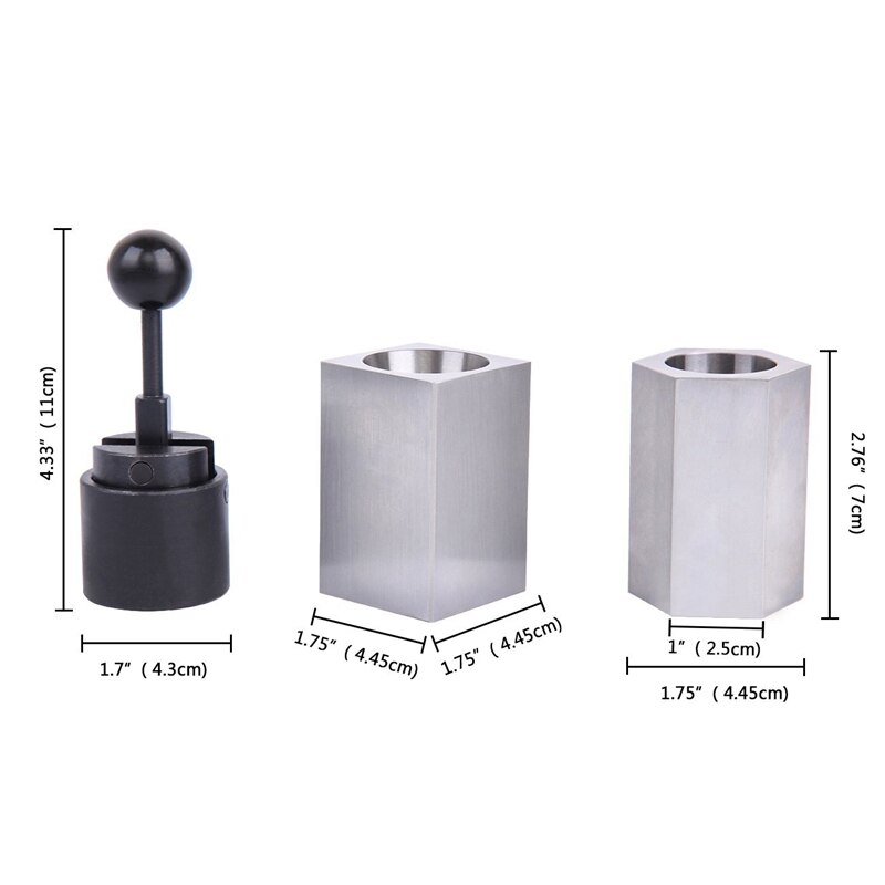 5C-CB Collet Block Set Four-Sided & Six-Sided Hardened Precision Ground 5C Collet Fixtures Square Hex Chuck Rings Closer Holder