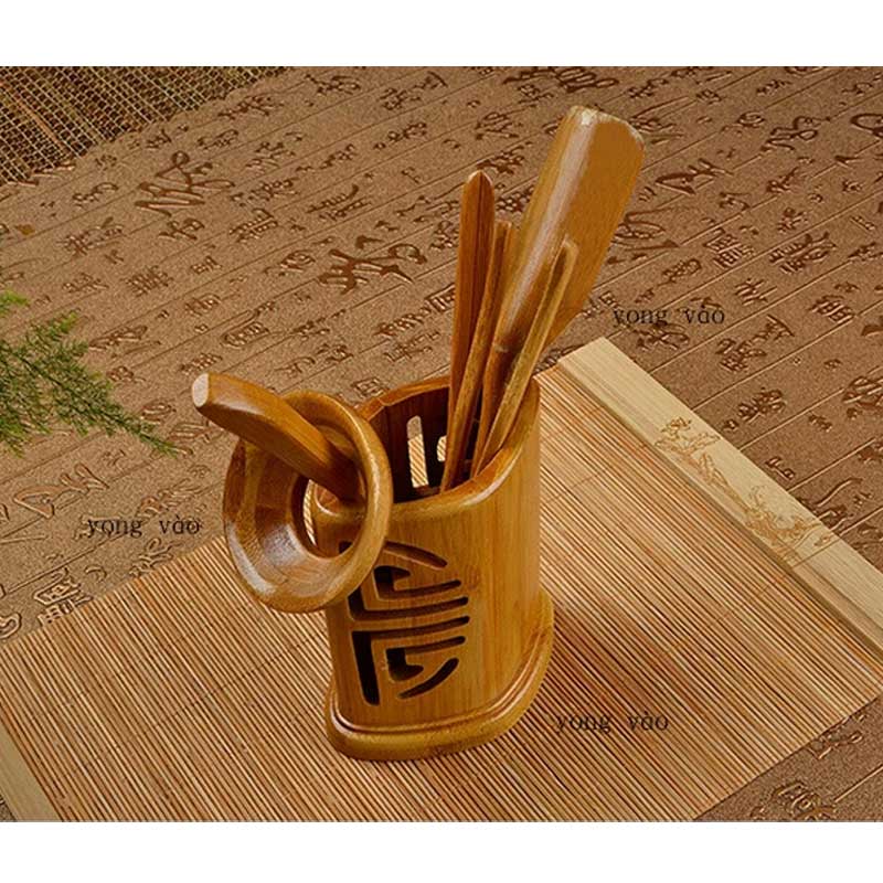 Bamboo Chinese Kung fu Tea Set Tea Accessory Liujunzi Tea Set 6pcs S