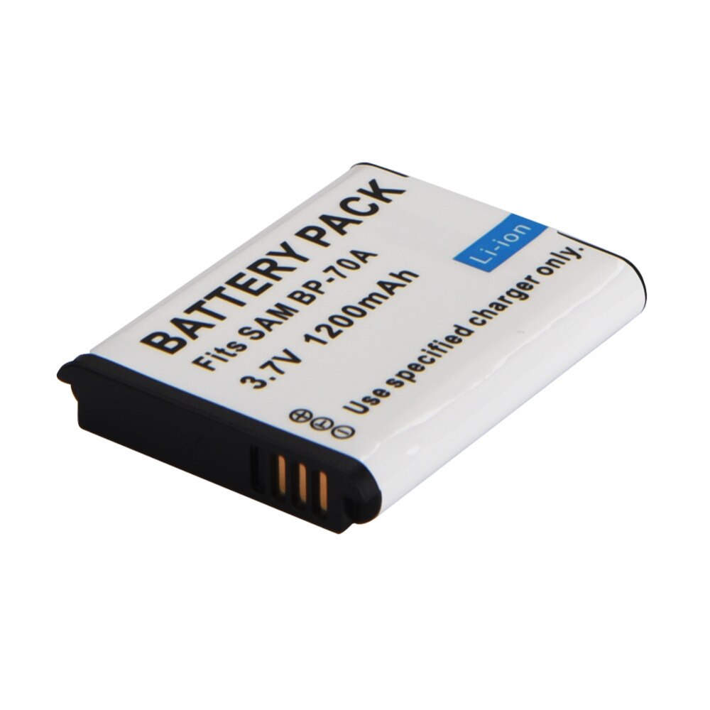 1pc 1200mAh BP-70A BP 70A BP70A Rechargeable Camera Battery For Samsung ES65 ES70 TL105 TL110 PL100 Camera SLB-70A Battery