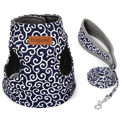 Einstellbare Katze gehen Jacke Weste nutzbar machen Blei Leine für Kleine Mittel Katze Haustier Kragen: Blau / XS
