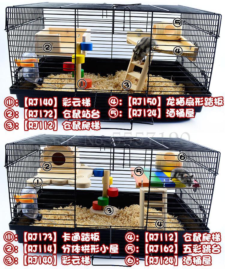 Hamster basic bur blomst pind rottebur overdimensioneret villa 47 persienner dobbelt rotte 60 ekstra store guldbjørn special