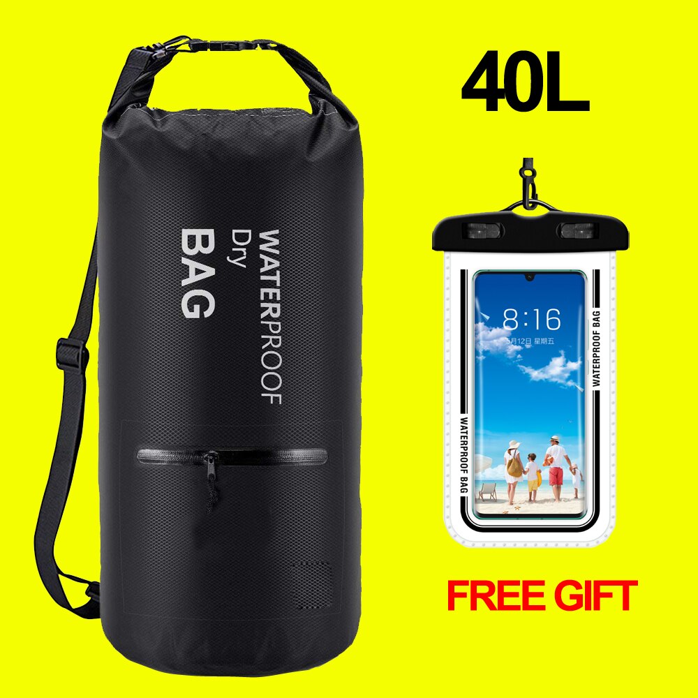 30L 40L Waterproof Swimming Bag Storage Dry Sack Bag For Canoe Kayak Rafting Outdoor Sport Swimming Bags Travel Kit Backpack