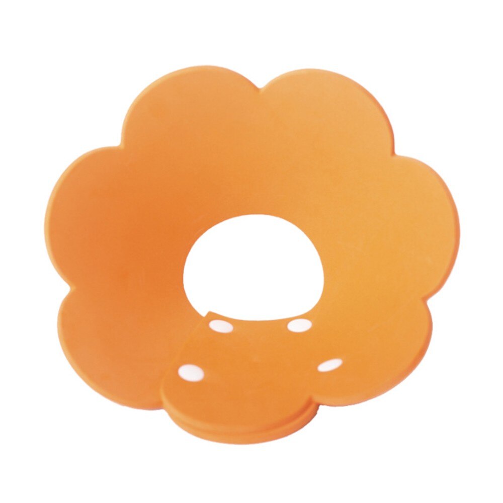 Cute Pet Protective Collars for Dogs Cats Wound Healing Protection Dog Cat Collars Anti-Bite Neck Cone Recovery Circle: 1 Orange / S