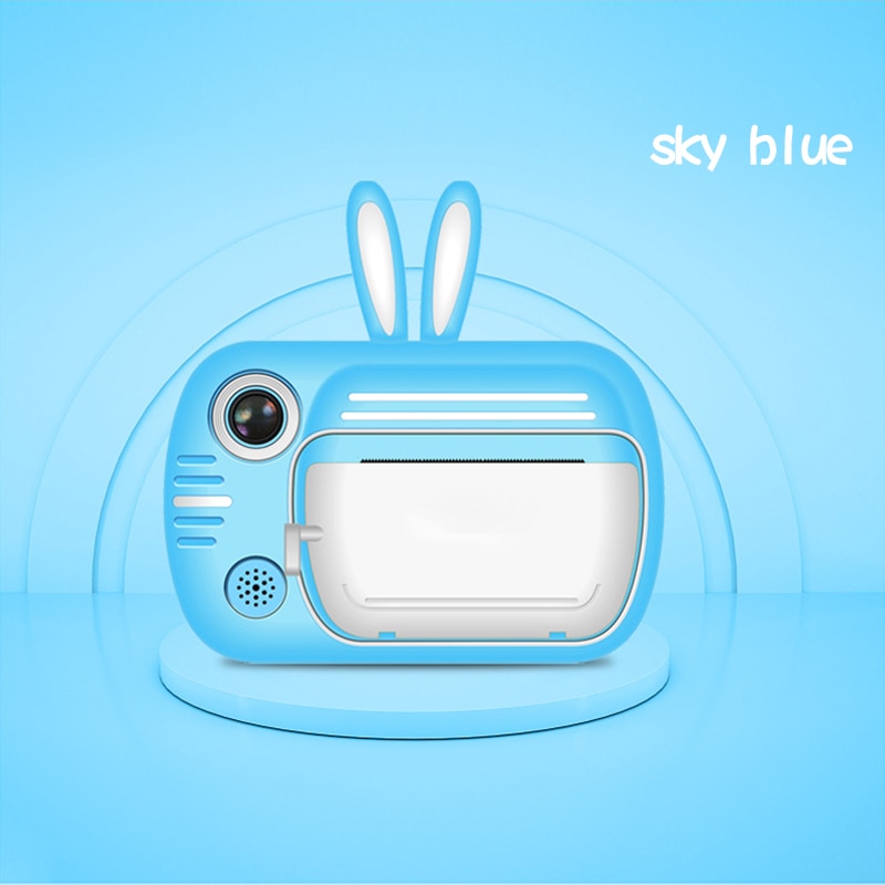 Instant Print Camera Children Mini Camera 1080P Photo Video Digital Camera For Kids Christmas Birthday For Child