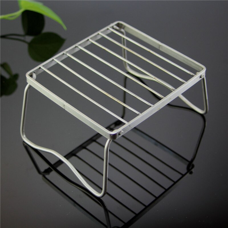 Burner Rack Stainless Steel Small Gas Stove Support Folding Campfire Charcoal Grill Stand