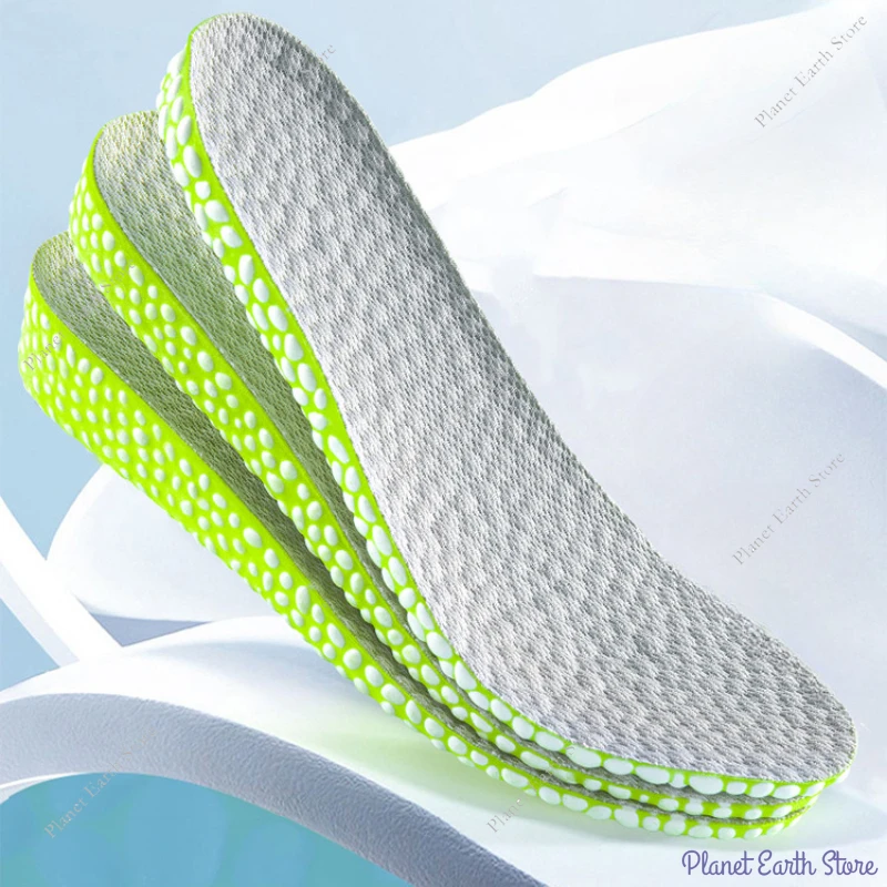 1 Paar unsichtbare Einlegesohlen zur Erhöhung der Höhe, grün, rosa, Memory-Schaum, Schuhe, Sohlenpolster, 1,5–3,5 cm, stoßdämpfende Einlegesohle für Sportschuhe