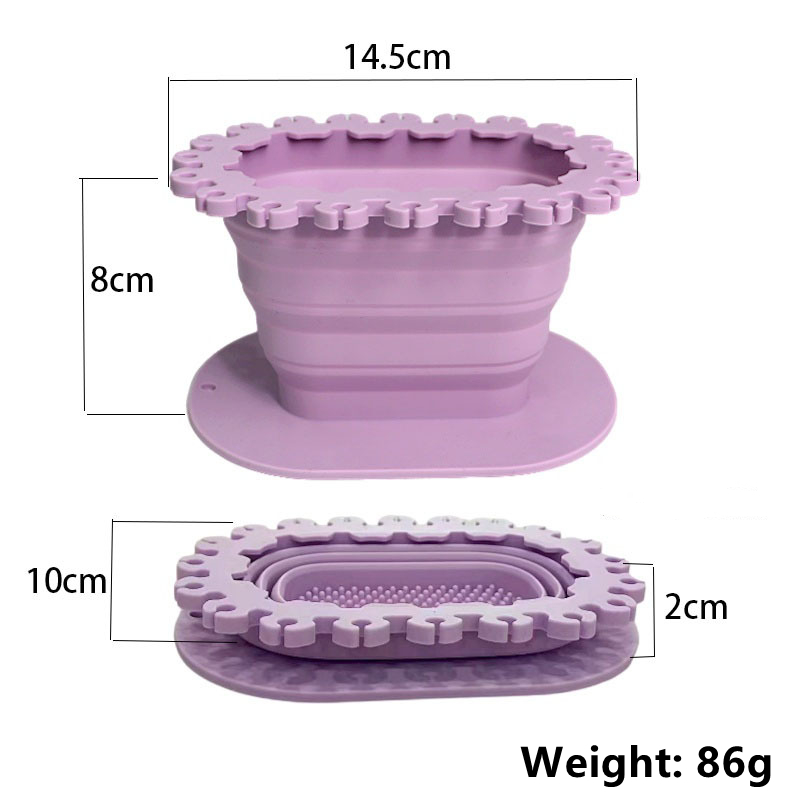 Ankomster kunstpensler vaskemaskineværktøj silikone tegnepenrenser malerpenslerenser skyllekop med malerbakke