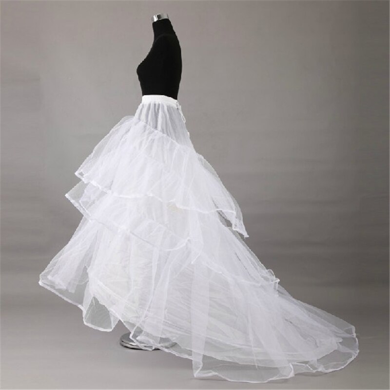 Braut Petticoat Krinoline Unterrock Hochzeit Kleid Band Lolita Petticoat Lange Phantasie Rutscht Weiß Petticoat Rockabilly tüll