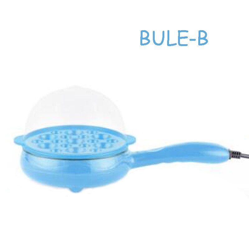 Betohe mini huishoudelijke ei-omelet pannenkoeken elektrische gefrituurde biefstuk antiaanbakpan gekookte eieren boiler stoomkoker ontbijtmaker: 110v / Blauw-b