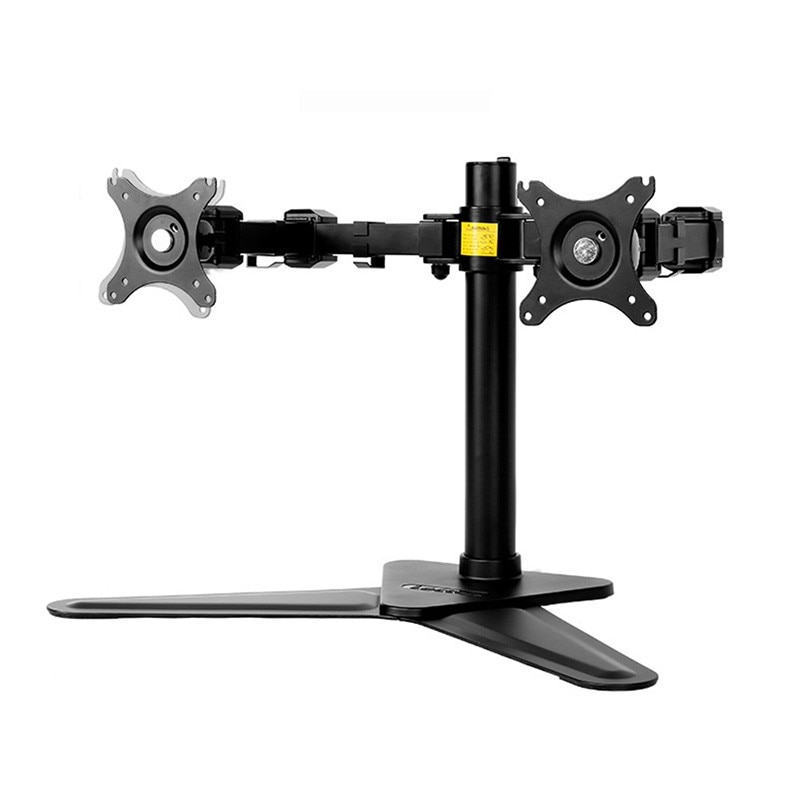 Desktop Vrij Staande Dual Monitor Stand Arm Verstelbare Display Standaard Houder Beugel Voor Twee 10 &quot;-30&quot; Lcd monitor Max Belasting 10Kg