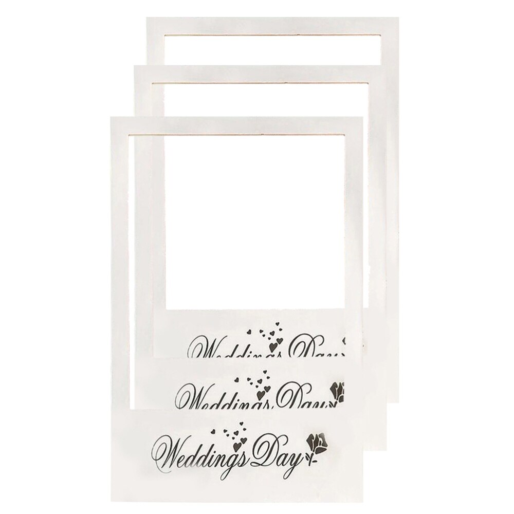 Bryllupsdag diy papir fotoramme fotoboks rekvisitter til bryllup
