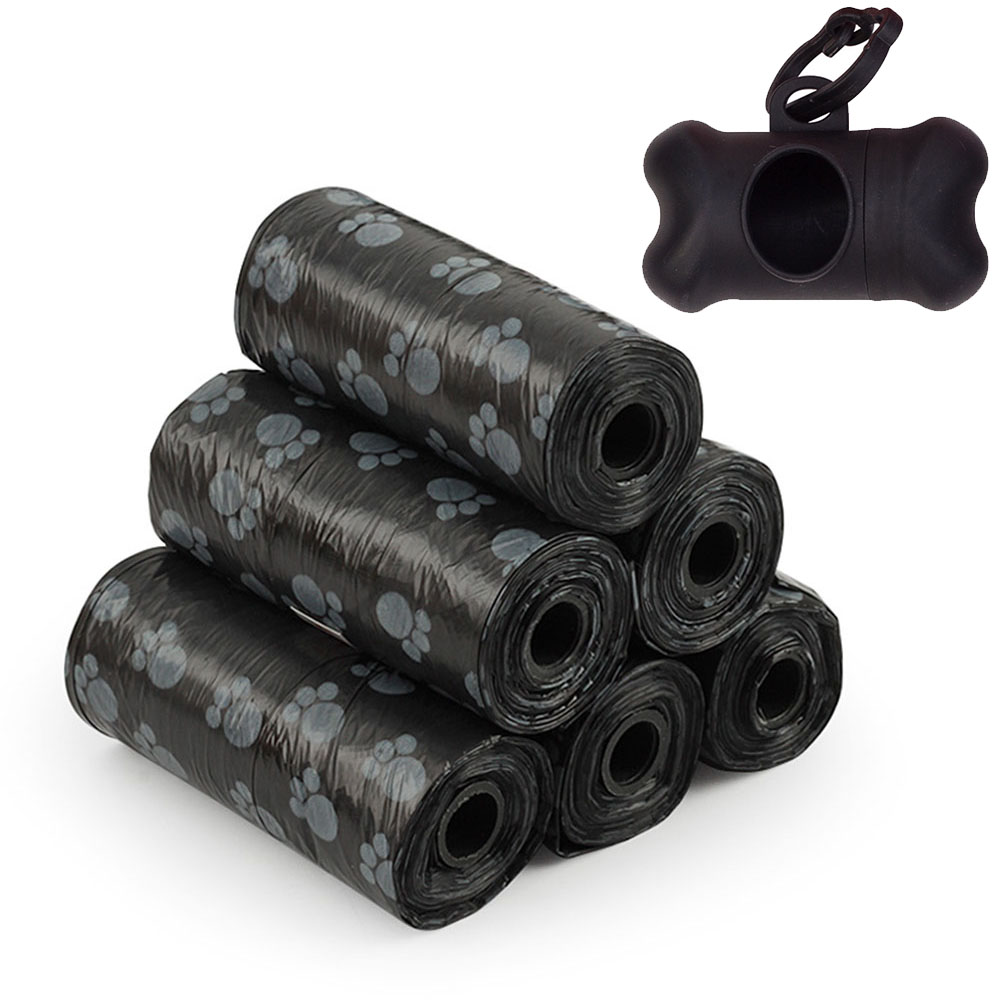 Bolsas biodegradables para caca de perro, rollos de recarga, bolsas de residuos para perros compostables con dispensador, bolsas de arena para mascotas, productos de limpieza para mascotas, 10 rollos