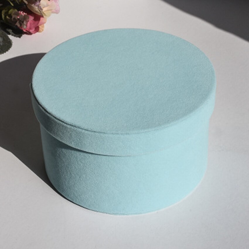 1 x roze ronde bloemendozen, bloemenverpakking, snoep, dragee, opbergdoos, papieren zak, boeket, vaas met deksel voor bruiloftsfeestdecoratie: 17cm tiffany