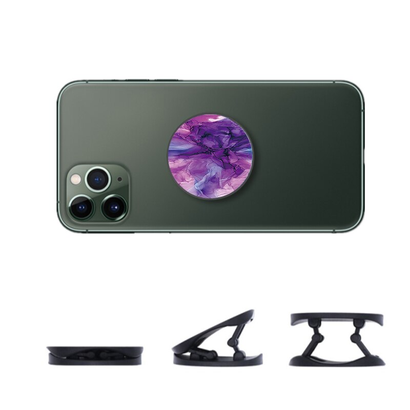 Soporte para teléfono móvil Xiaomi Redmi, accesorio Flexible de pintura con tinta de mármol degradado, agarre para anillo de dedo: B007